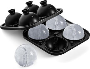 Barrea silicone baseball shaped sphere ice mould for whisky