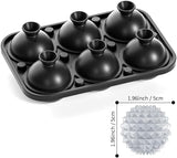 Averno Ice Mould, Etched Sphere, Silicone, 6 Cavity