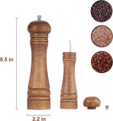 Catania Pepper Grinder, Oak Wood, Ceramic Mechanism, Dark, 8 Inch