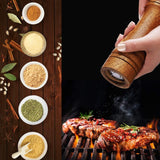 Catania Pepper Grinder, Oak Wood, Ceramic Mechanism, Dark, 8 Inch