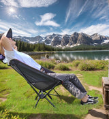 Standley Folding Camp Chair, Black