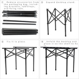 Redbank Aluminium Folding Side Table, Black