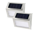 Solar Step Lights, Warm White 2 Pack