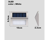 Solar Step Lights, Warm White 2 Pack