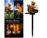 Solar Squirrel Garden Light, Colour Changing