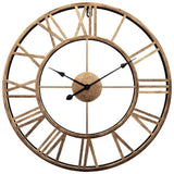 Openwork metal wall clock 40cm front view