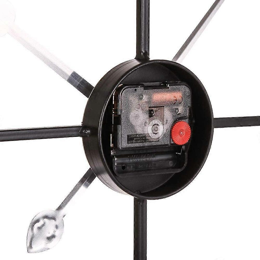 Openwork metal wall clock 40cm displayed on wall
