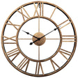 Openwork metal wall clock 40cm front view