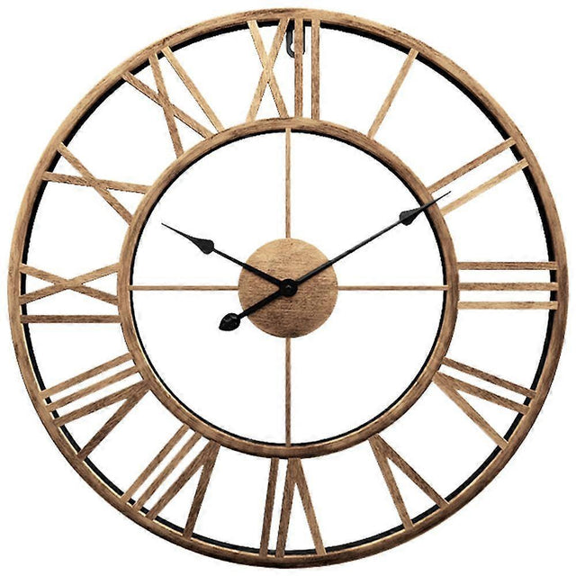 Openwork metal wall clock 40cm front view