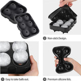 Luna Ice Scoop and Large Ice Cube Mould, Silicone