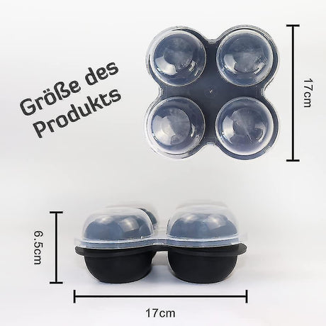 Pink silicone rose shaped ice cube mould with lid