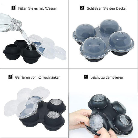 Pink silicone rose shaped ice cube mould with lid