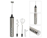 Speed buttons and indicator lights on the handheld frother