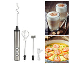 Latte with frothed milk prepared using the electric frother