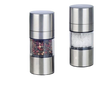 Agrigento stainless steel salt or pepper mill in silver, compact size