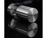 Agrigento Salt or Pepper Mill, Stainless Steel, Portable, 12cm