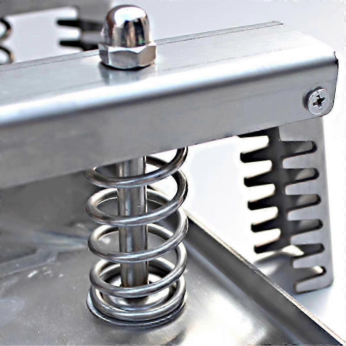Meat press mould shown open with the bottom plate removed