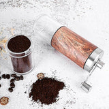 Siracusa Coffee Grinder, Manual, Stainless Steel and Wood, Conical Burr