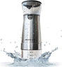 Modica electric coffee grinder in silver stainless steel with clear lid