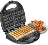 Toasted sandwich being pressed in the non stick sandwich plates