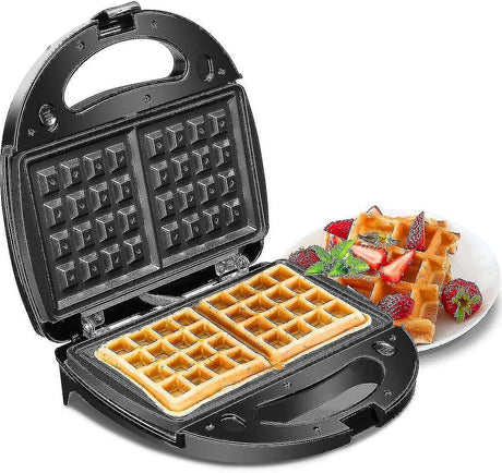 Toasted sandwich being pressed in the non stick sandwich plates