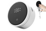 Wall mounted toothbrush holder with UVC steriliser and infrared sensor lid