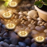 Mini Solar Ground Lights, Warm White 10 Pack