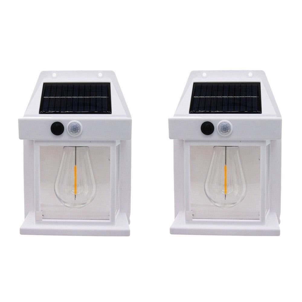 Bari Solar Wall Lights, 3 Modes, Warm White, 2 Pack
