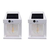 Bari Solar Wall Lights, 3 Modes, Warm White, 2 Pack