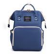 Baby Nappy Bag Backpack with Insulated Bottle Pockets Blue