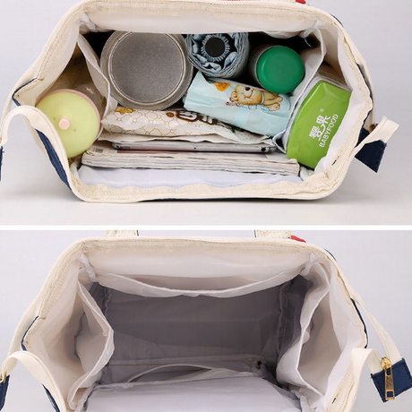 Baby Nappy Bag Backpack with Insulated Bottle Pockets Blue