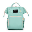 Baby Nappy Bag Backpack with Insulated Bottle Pockets Green