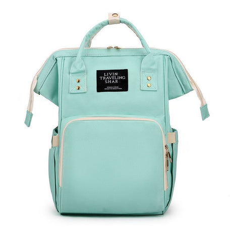 Baby Nappy Bag Backpack with Insulated Bottle Pockets Green