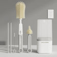 Grey 6 piece baby bottle brush cleaning set