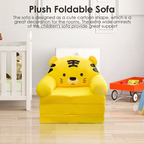 Foldable 2 in 1 kids sofa detail