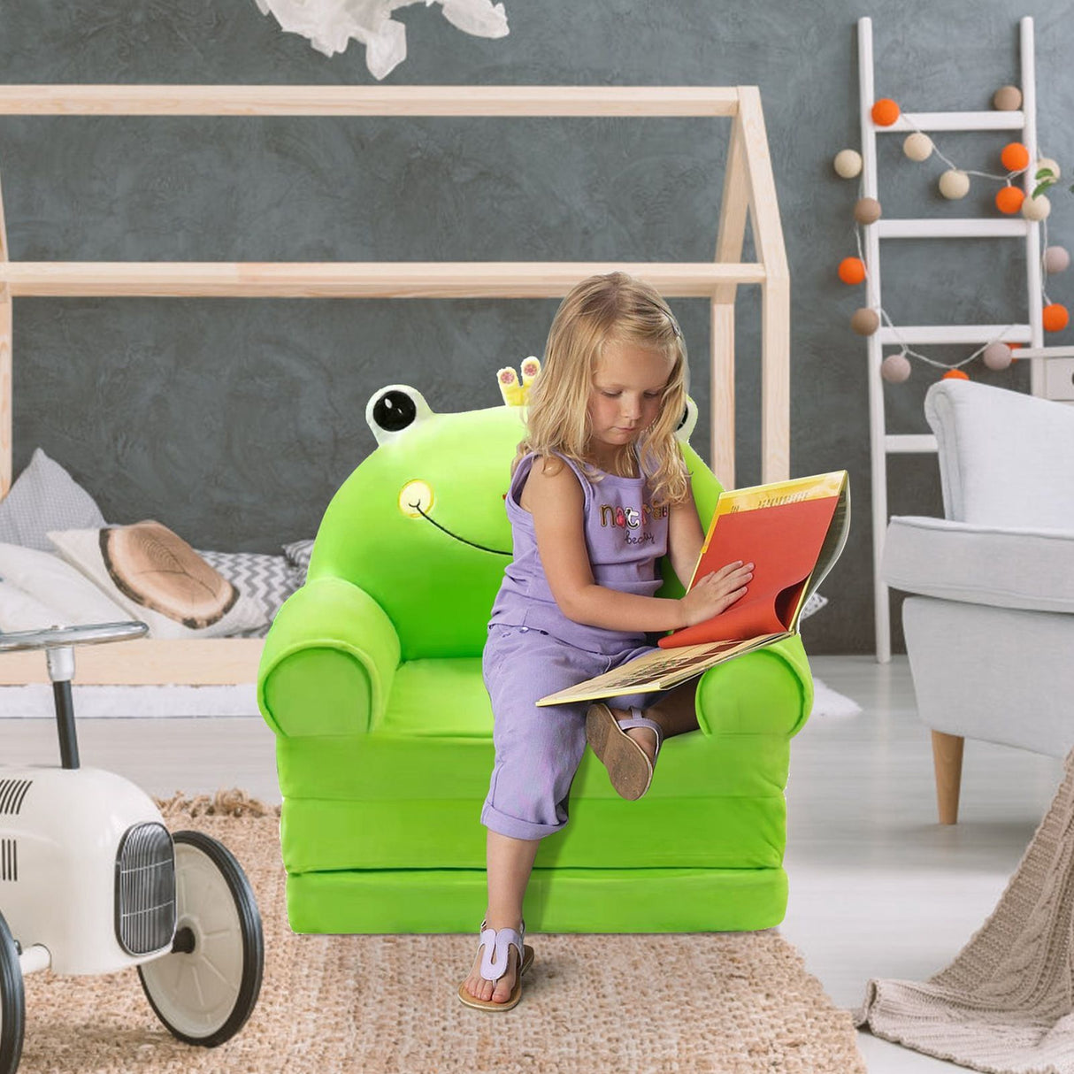 Kids 2 in 1 foldable sofa bed
