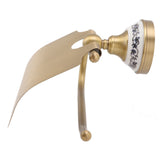 Porto Vecchio Toilet Paper Holder, Porcelain Decoration, Wall Mounted, Antique Brass