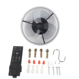 40 cm ceiling fan light with LED panel and three ABS blades, shown mounted on a ceiling