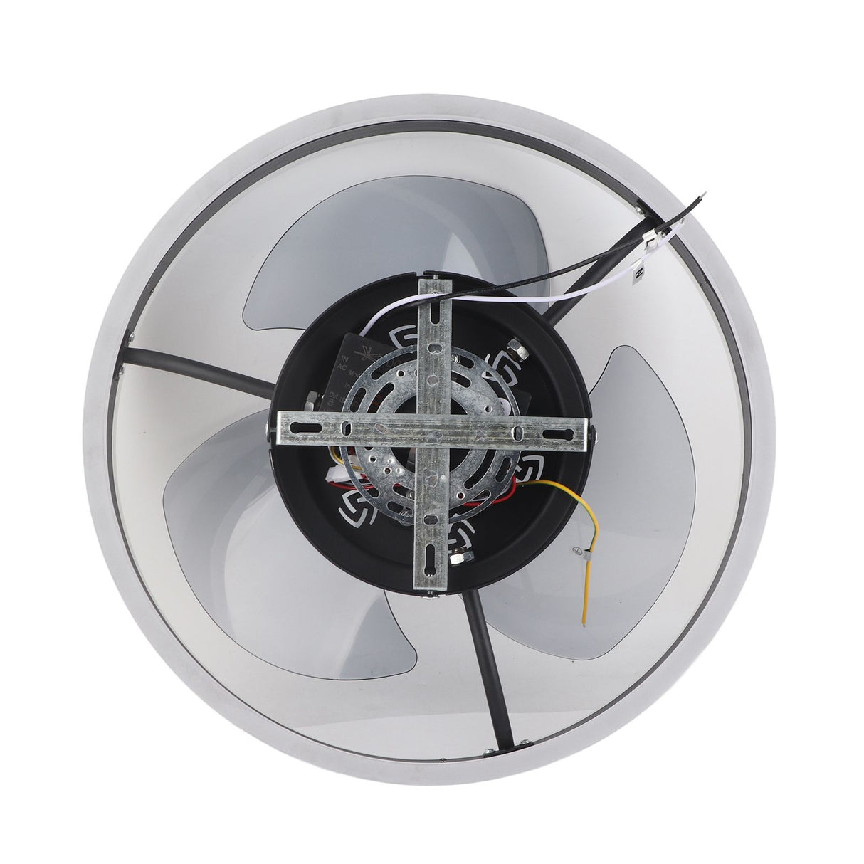 Ceiling fan light illuminated in warm 3000K colour temperature