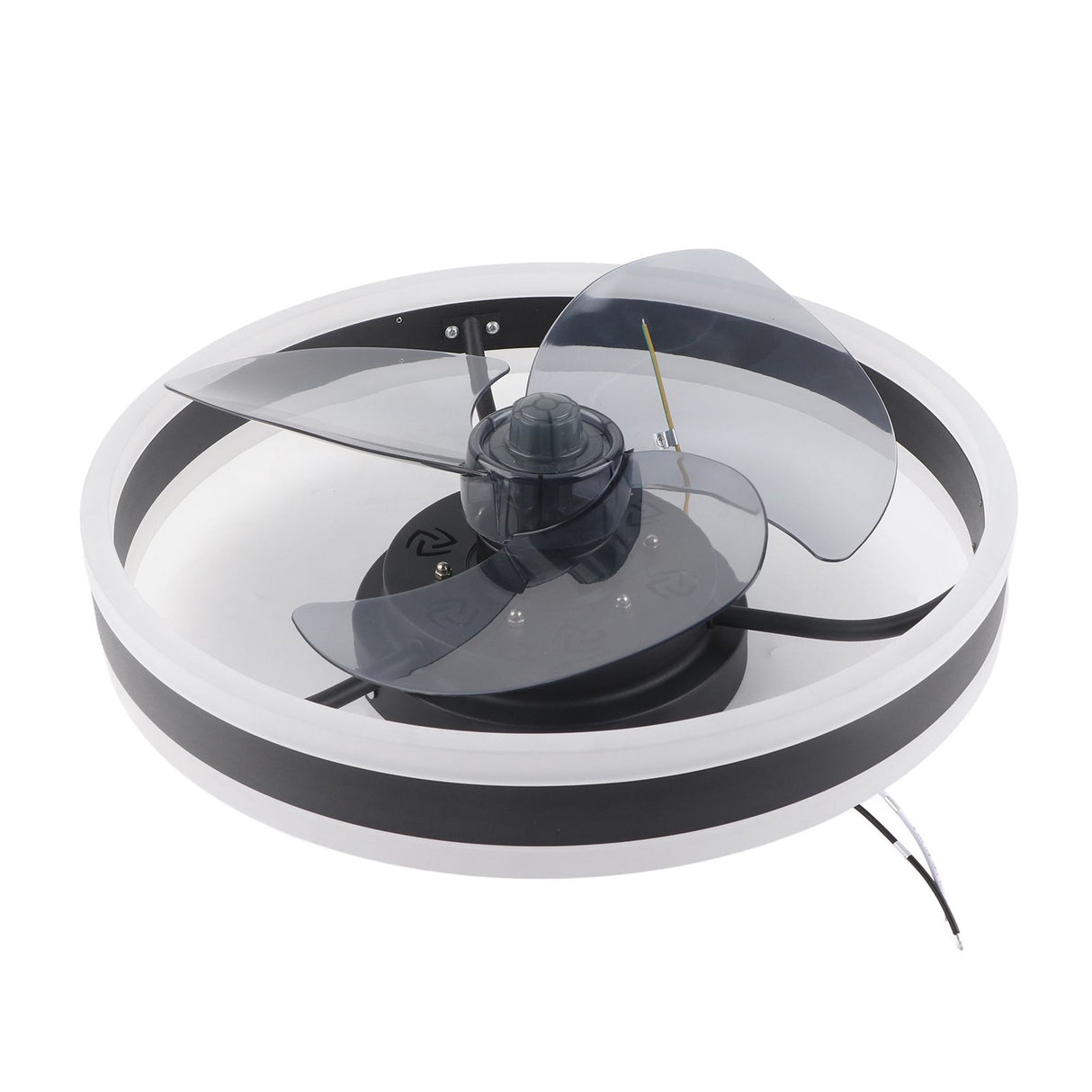 Ceiling fan light illuminated in neutral 4000K colour temperature