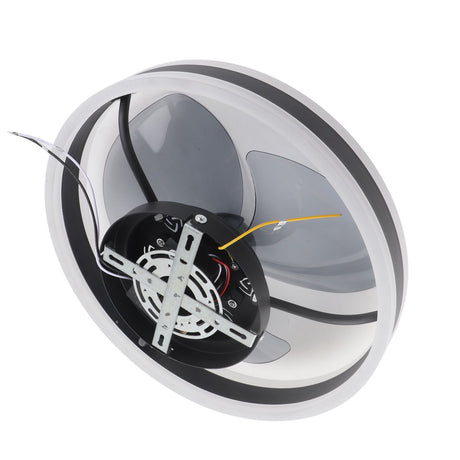 Package contents of the ceiling fan light including remote, S hook and screws