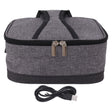 Domme portable USB heating insulation bag in light grey with warming interior