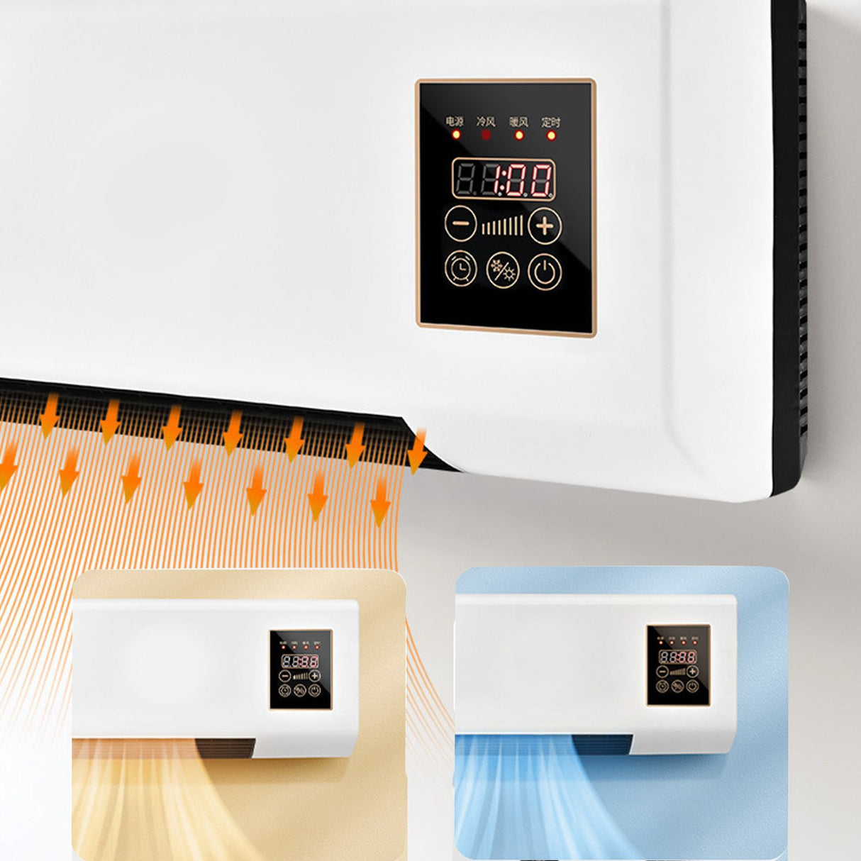 Comabbio Wall Mounted Air Conditioner, Mini Split, Cooling and Heating