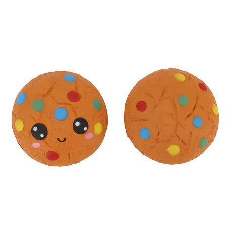 Bread squishy toy being squeezed