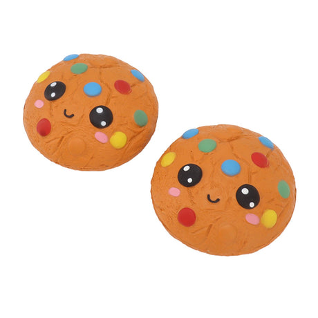 Soft PU bread squishy toy close up