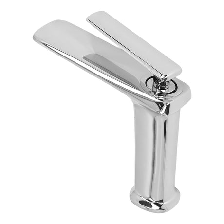 Close up of the lift up lever on the Nordic copper mixer tap
