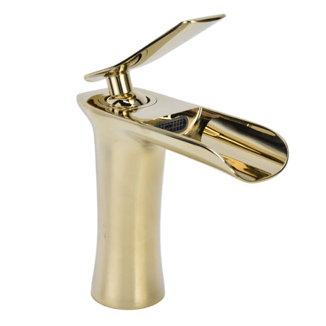 Basin mixer tap installed on a bathroom wash basin