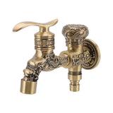 Dragon carved tap mounted on a bathroom countertop basin