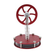 Red aluminium low temperature differential Stirling engine model