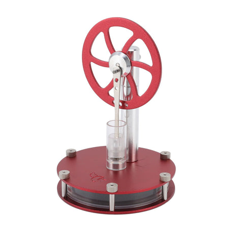 Top view of the Stirling engine display plate